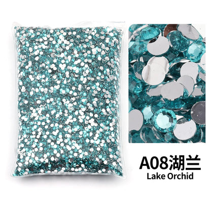 size 2mm,3mm,4mm,5mm,6mm Big Package Resin Non Hot Fix Rhinestones Bulk Wholesale Flat Crystals Nail Diy Glitters Cтразы Stone