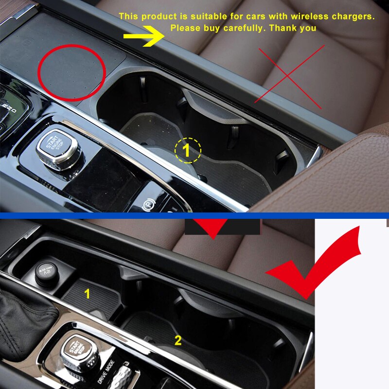 For Volvo XC60 S90 XC90 S60 V60 V90 V60CC XC40 water coaster mat anti-slip mat anti-dirty mat interior car accessories