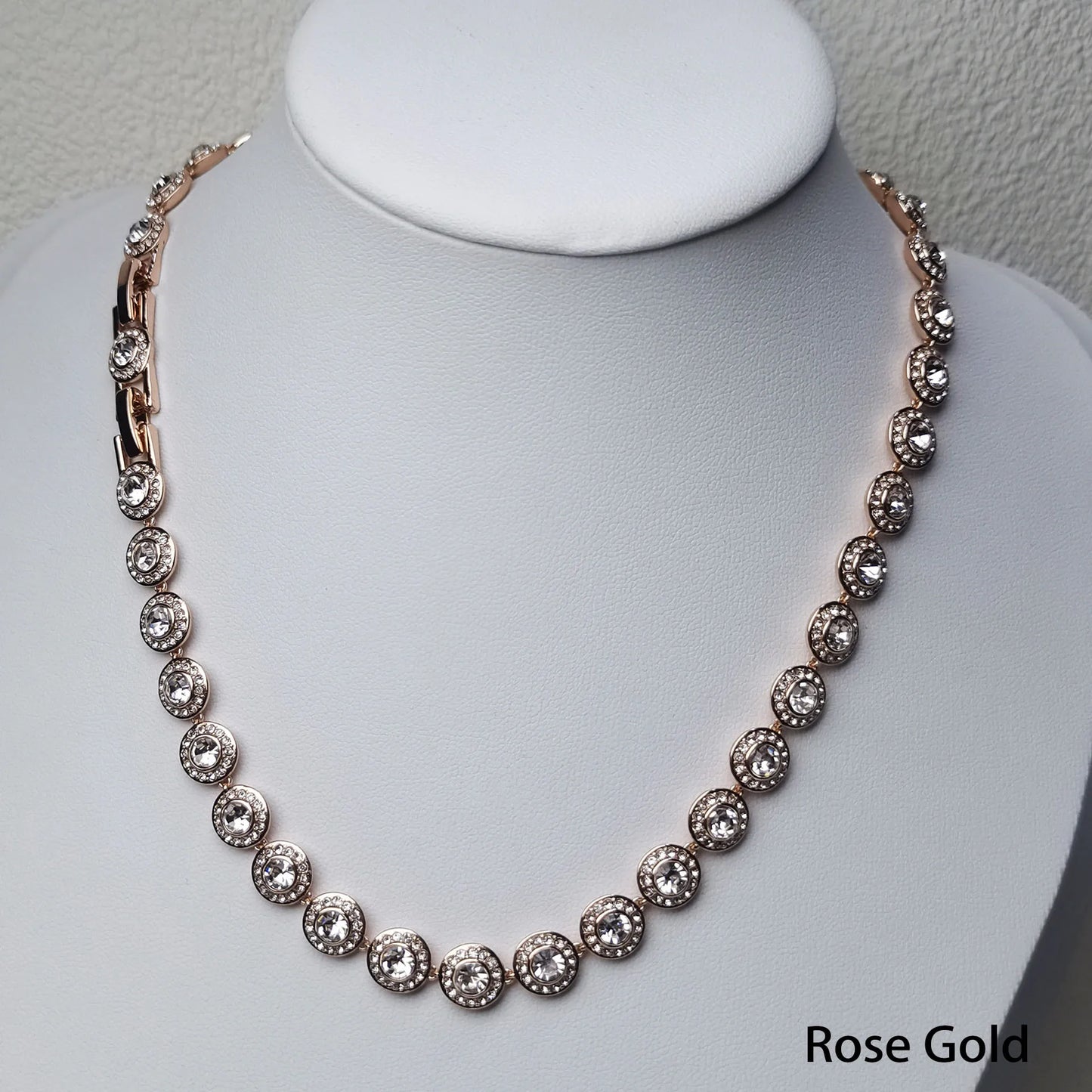 2025 New Original Round Water Drop Crystal High Jewelry Set Fashion Dazzling Women's Bracelet Earring Necklace Ring Wedding Gift