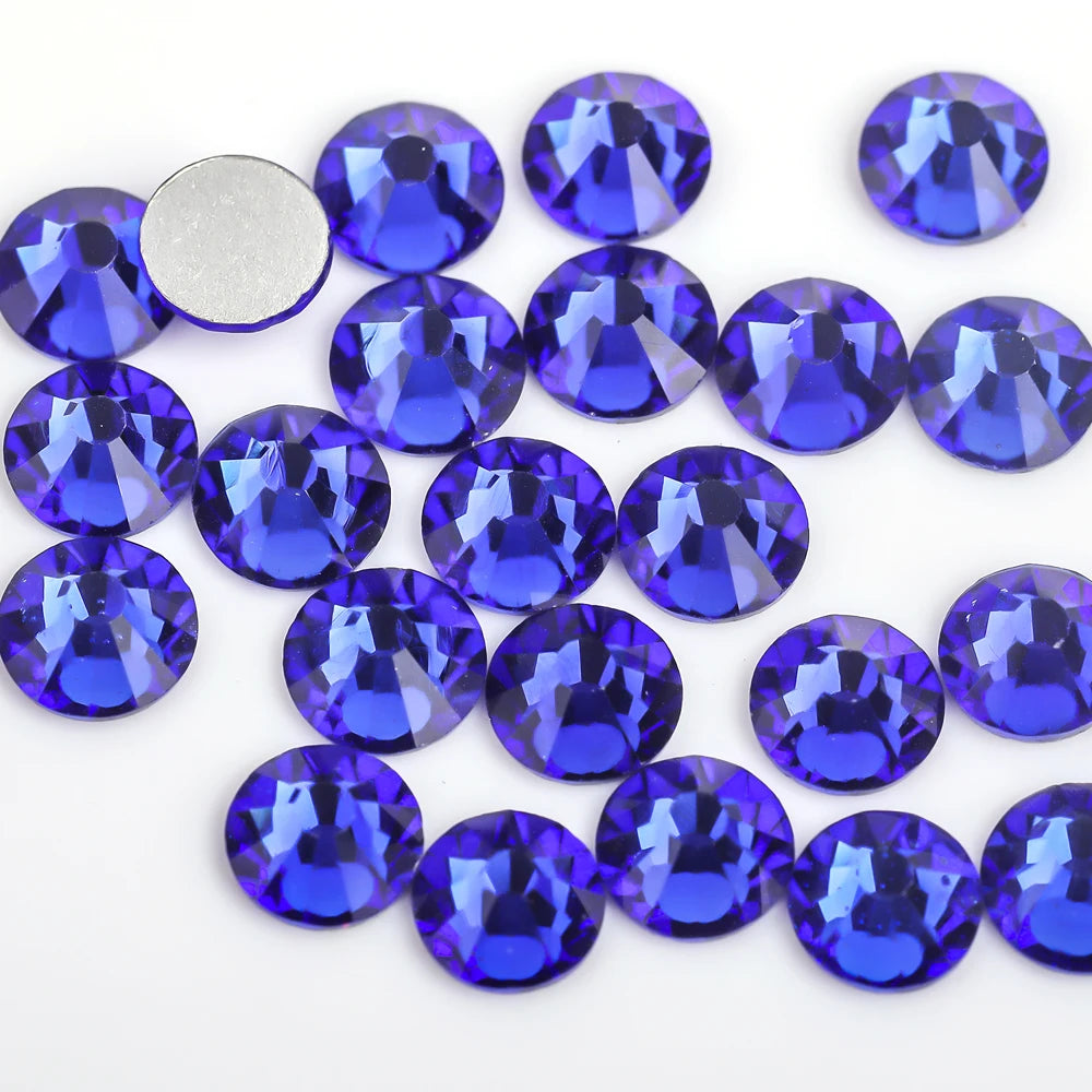 Glitter Crystal стразы Non Hotfix Rhinestones DIY Glass Rhinestone Flatback Diamond Nails Crystals Strass For Nail Charms Dress