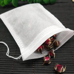 100pcs Food Grade Non-woven Fabric Tea Bags Tea Filter Bags for Spice Disposable Tea Bags Heal Seal Spice Filters Teabags