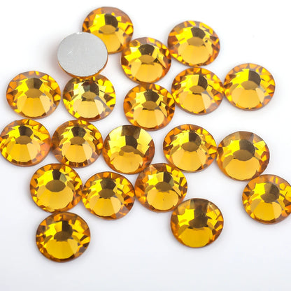 Glitter Crystal стразы Non Hotfix Rhinestones DIY Glass Rhinestone Flatback Diamond Nails Crystals Strass For Nail Charms Dress