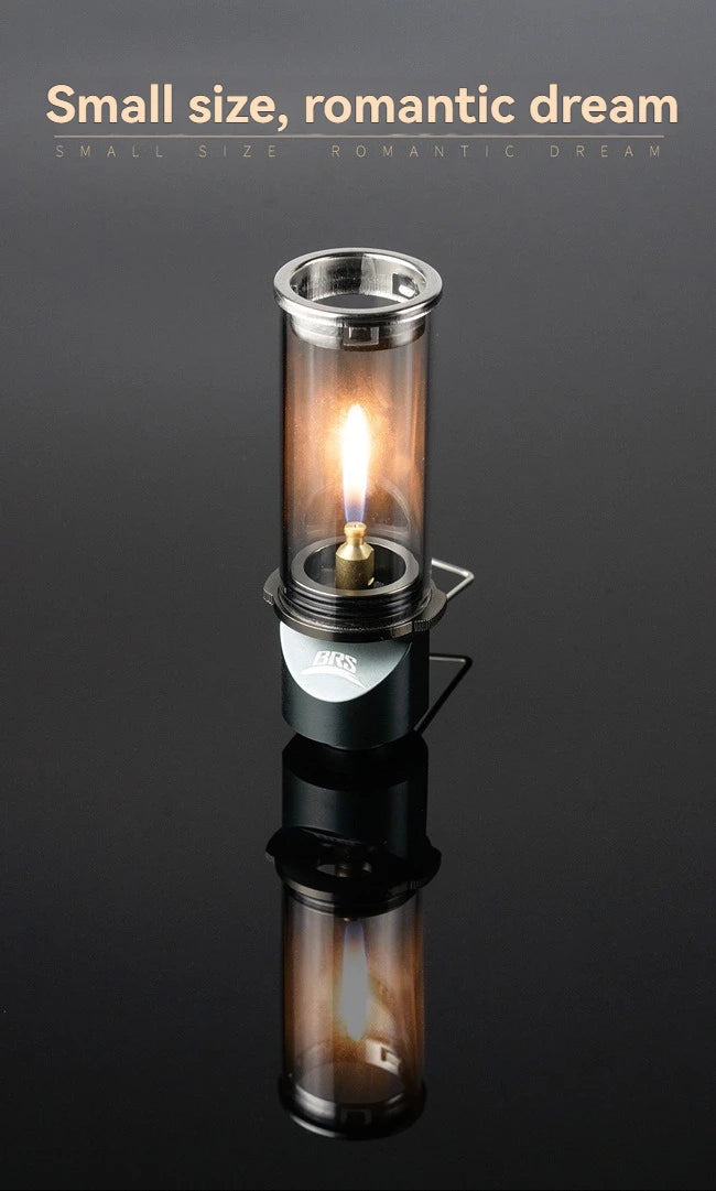 BRS-55 Dreamlike Candlelight Lamp Tent Lighting Equipment Camping Lamp Windproof Gas Candle Lamp Outdoor Camping Lights