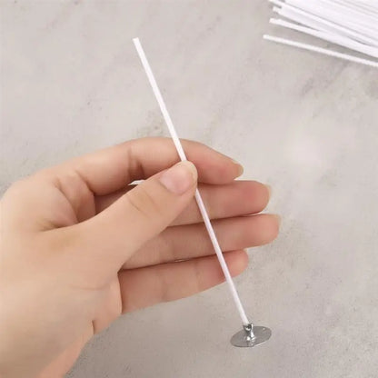 50/100Pcs Candle Wicks Waxed Cotton Set Smokeless Wax Core DIY Soy Wax Core Wax Wicks For Candles Making Supplies