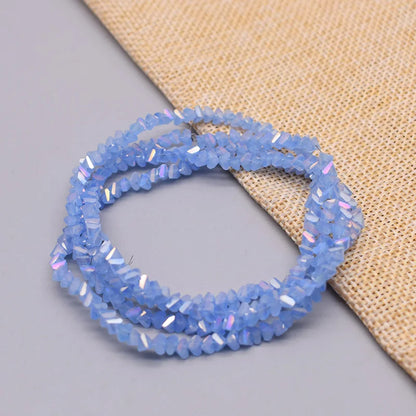 New Color Triangle Crystal Beads 4mm 130pcs Charm Crystal Glass Loose Beads For Jewelry Making DIY Earring Necklace