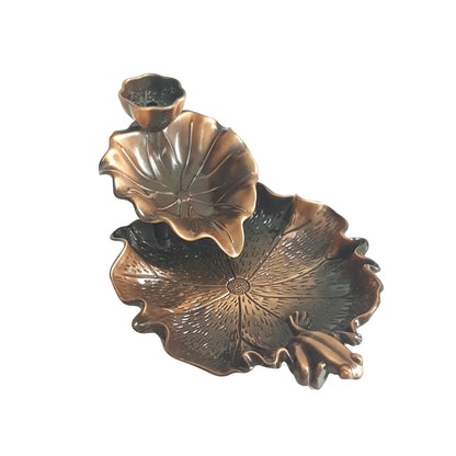 Incense Waterfall, Incense Cone Burner Frog or Fish Backflow Insense Burner Metal Incense Burner Aromatherapy Ornament Home Yoga