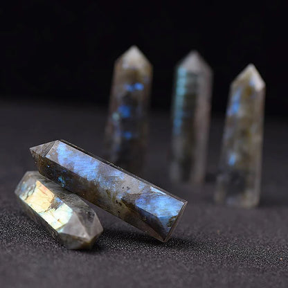 Natural Stone and Crystals Point Wand Witchcraft Rose Quartz Amethyst Home Decor Mineral Reiki Healing Stones Crafts Room Decor