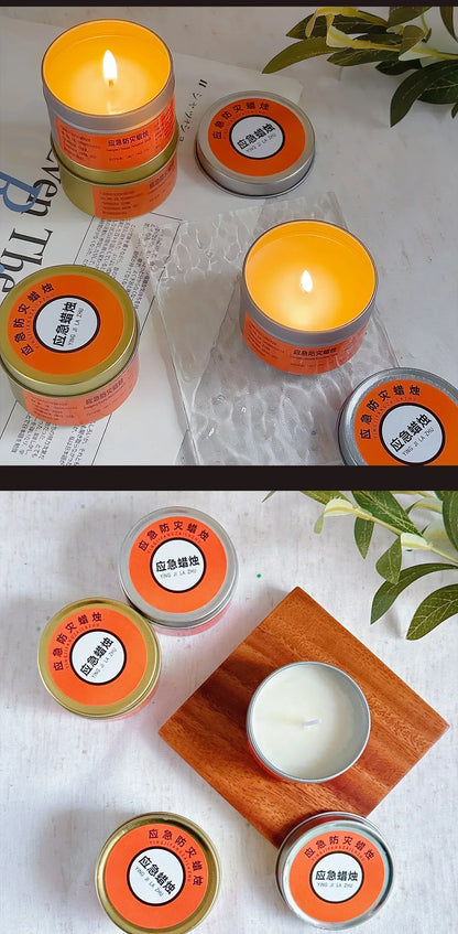 Emergency Candles for Household Power Outages Windproof Smokeless Disaster Prevention Emergency Supplies No Electricity Lighting