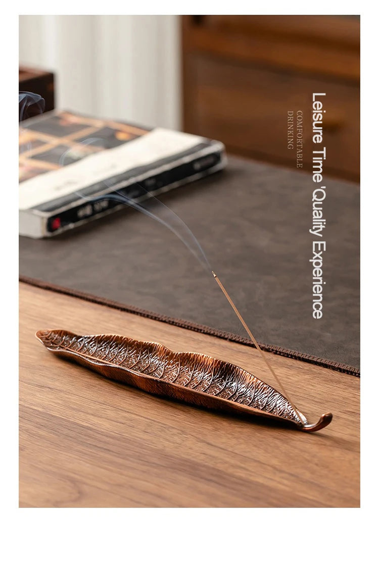 Long Leafs Censer Incense support rods Holder Ash Catcher incense stand Meditation Room Yoga insence burner Accessories XX003