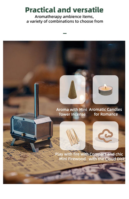 Goout Springhill Mini Woodstove Outdoor Camping Tour Incense Burner Folding Portable Stove Home Desktop Mosquito Incense Burner