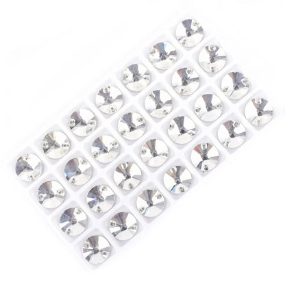 VC All Size Crystal Rhinestone AB Round Flatback Clothing Shell Beads Wedding Accessories Are Used For Decoration And DIY