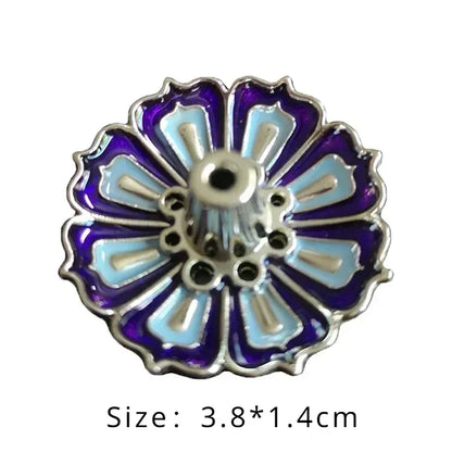 Incense Holder for Sticks Alloy Incense Burner Creative 3 levels Lotus Incense Stick Holder and Detachable Ash Catcher