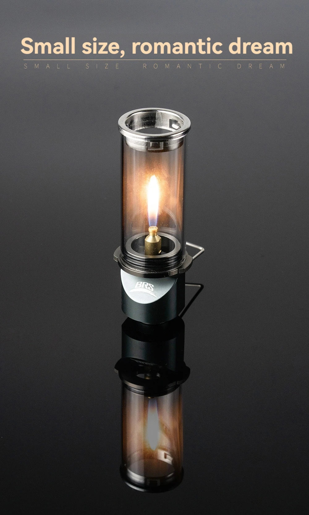 BRS-55 Dreamlike Candlelight Lamp Windproof Candle Light Gas Burner Stove Outdoor Camping Lights Tent Lighting Equipment