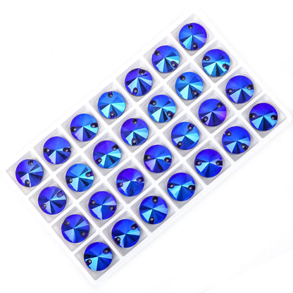 VC All Size Crystal Rhinestone AB Round Flatback Clothing Shell Beads Wedding Accessories Are Used For Decoration And DIY