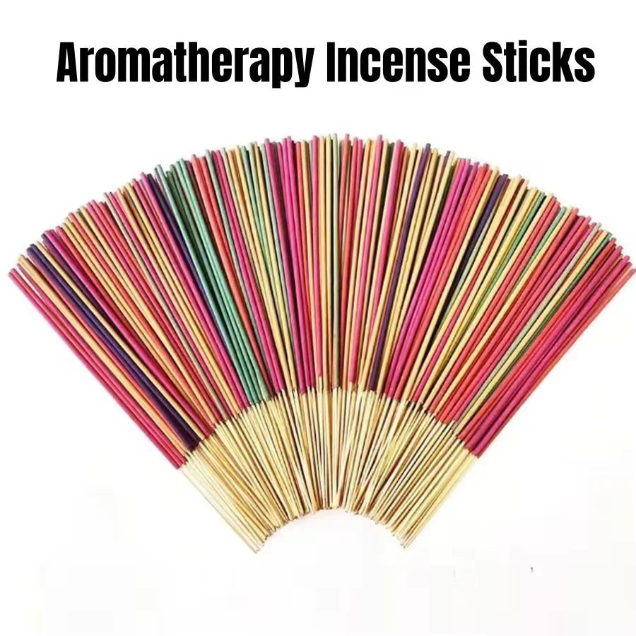 30-240pcs Aromatherapy Incense Sticks Mixed Set Natural Fragrances Lavender Rose Ocean Incense Stick for Home Yoga Meditation