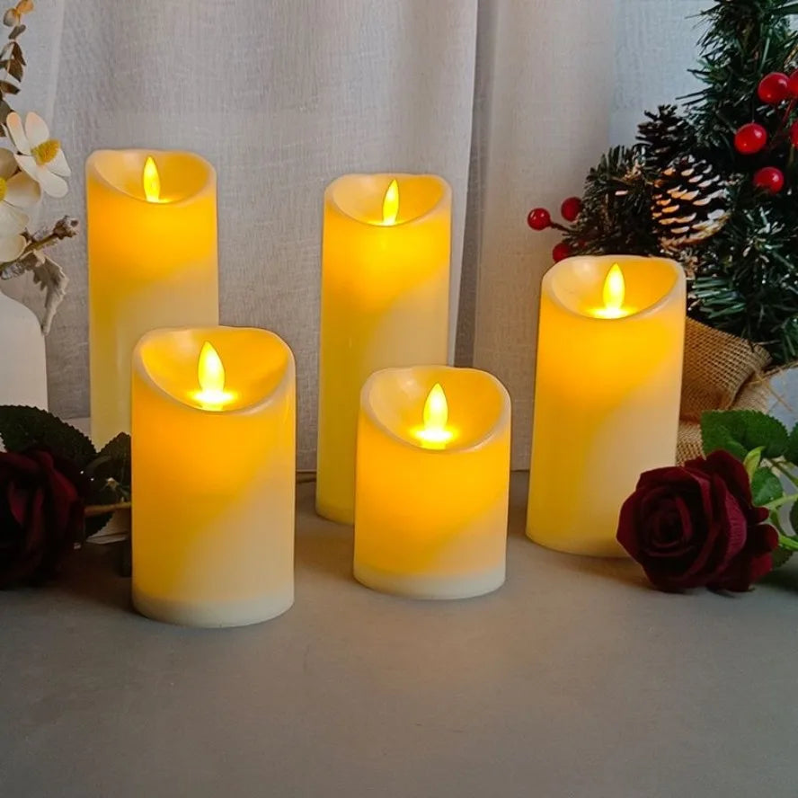 10~1PCS Wholesale LED Candles Flameless Flickering Light Flameless Candle for Christmas Wedding Decor Birthday Party Supplie