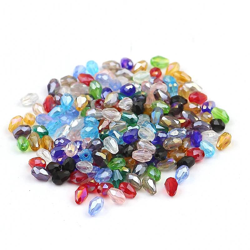 High-grade exquisite Austrian color crystal beads 3X5mm/100PCS crystal faceted beads jewelry DIY bracelet necklace accessories