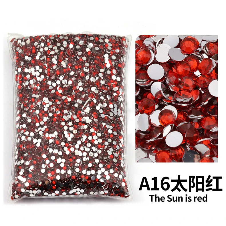 Big Package 2-6mm Resin Non Hot Fix Rhinestones Bulk Wholesale Flat Back Plastic Crystals Nail Diy Glitters Cтразы Stone