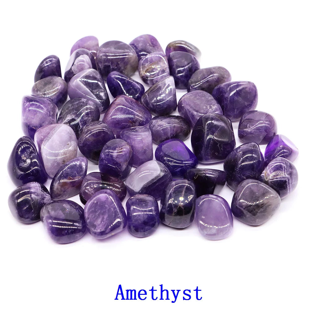 Natural Crystal Amethyst Rose Quartz Gravel Irregular Polishing Mineral Specimen Reiki Healing Tumbled Stone Aquarium Home Decor