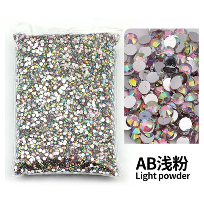 size 2mm,3mm,4mm,5mm,6mm Big Package Resin Non Hot Fix Rhinestones Bulk Wholesale Flat Crystals Nail Diy Glitters Cтразы Stone