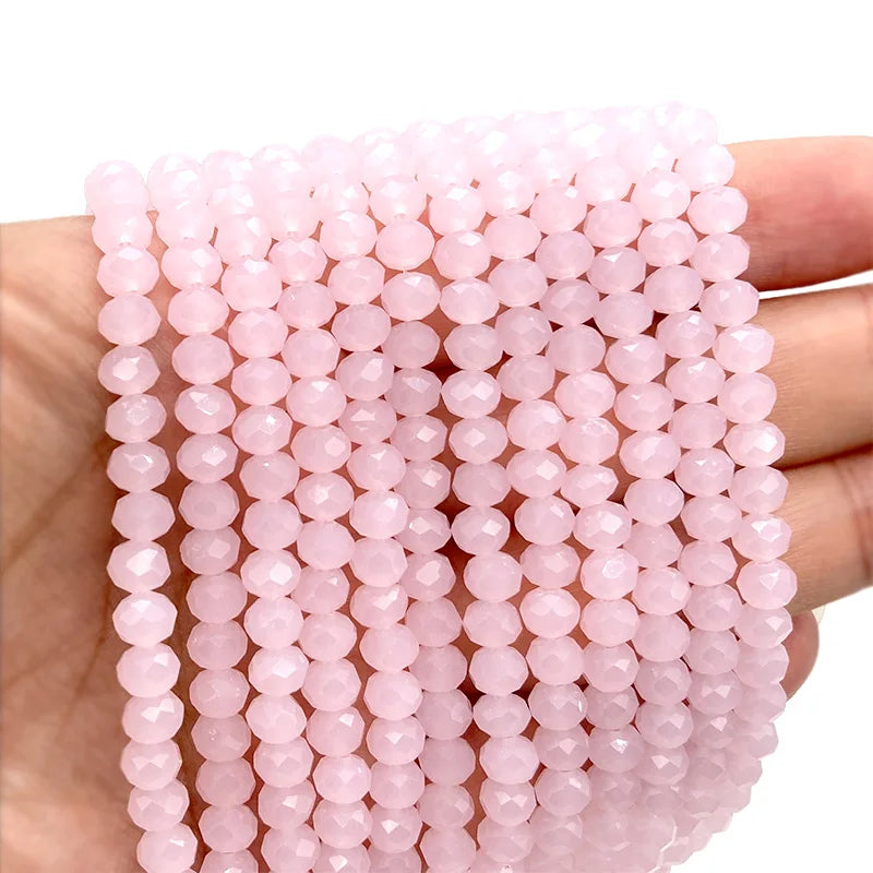 Multicolor 2 3 4 6 8mm Austria Faceted Crystal Beads Loose Spacer Round Glass Beads Bracelet DIY for Jewelry Making