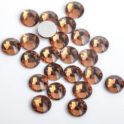 Glitter Crystal стразы Non Hotfix Rhinestones DIY Glass Rhinestone Flatback Diamond Nails Crystals Strass For Nail Charms Dress