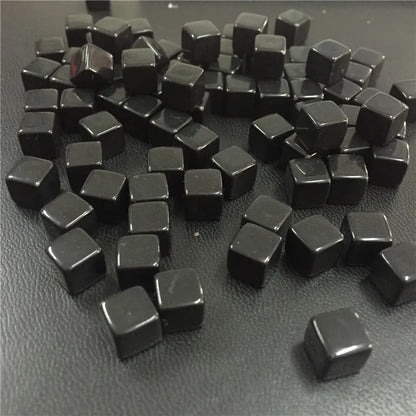 50Pcs/Set 25colors 8mm cube Clear Solid Transparent Square Colorful Crystal Dice Chess Piece Right Angle Sieve For Puzzle Game