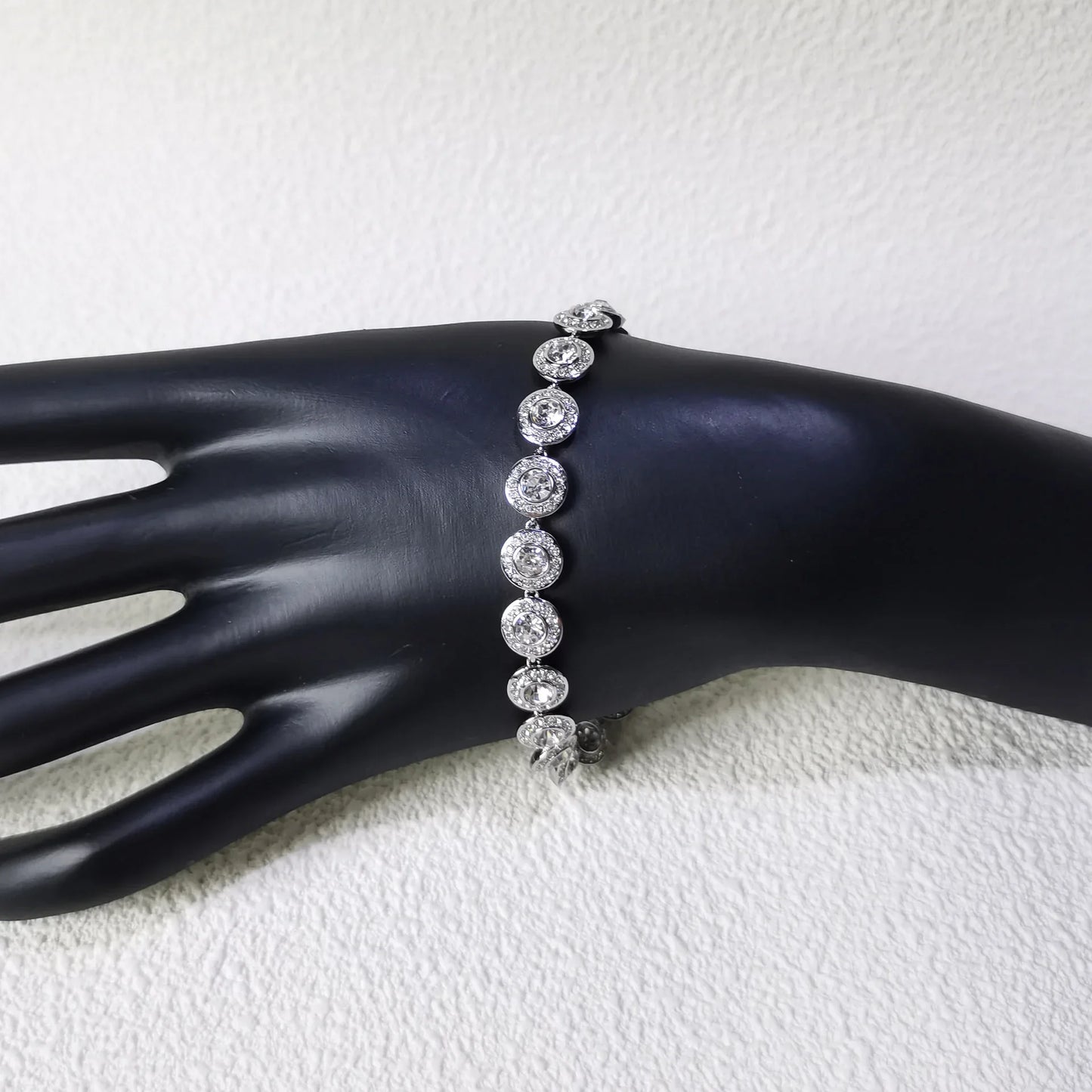 2025 New Original Round Water Drop Crystal High Jewelry Set Fashion Dazzling Women's Bracelet Earring Necklace Ring Wedding Gift