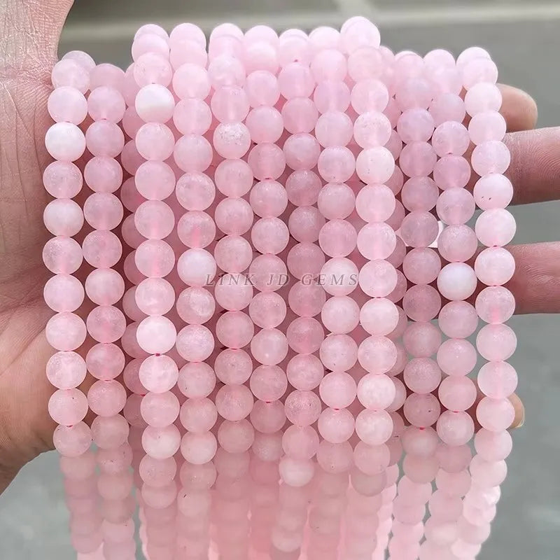 3A Natural Rock Quartz Beads Round Loose Spacer Flaws White Crystal For Jewelry Making Bracelet Necklace Diy Accessory Findings