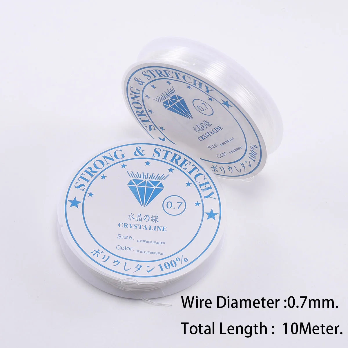 6 Rolls/1bag Elastic String for Bracelets Elastic Bracelet String Crystal String Stretch Bead Cord for DIY Jewelry Making