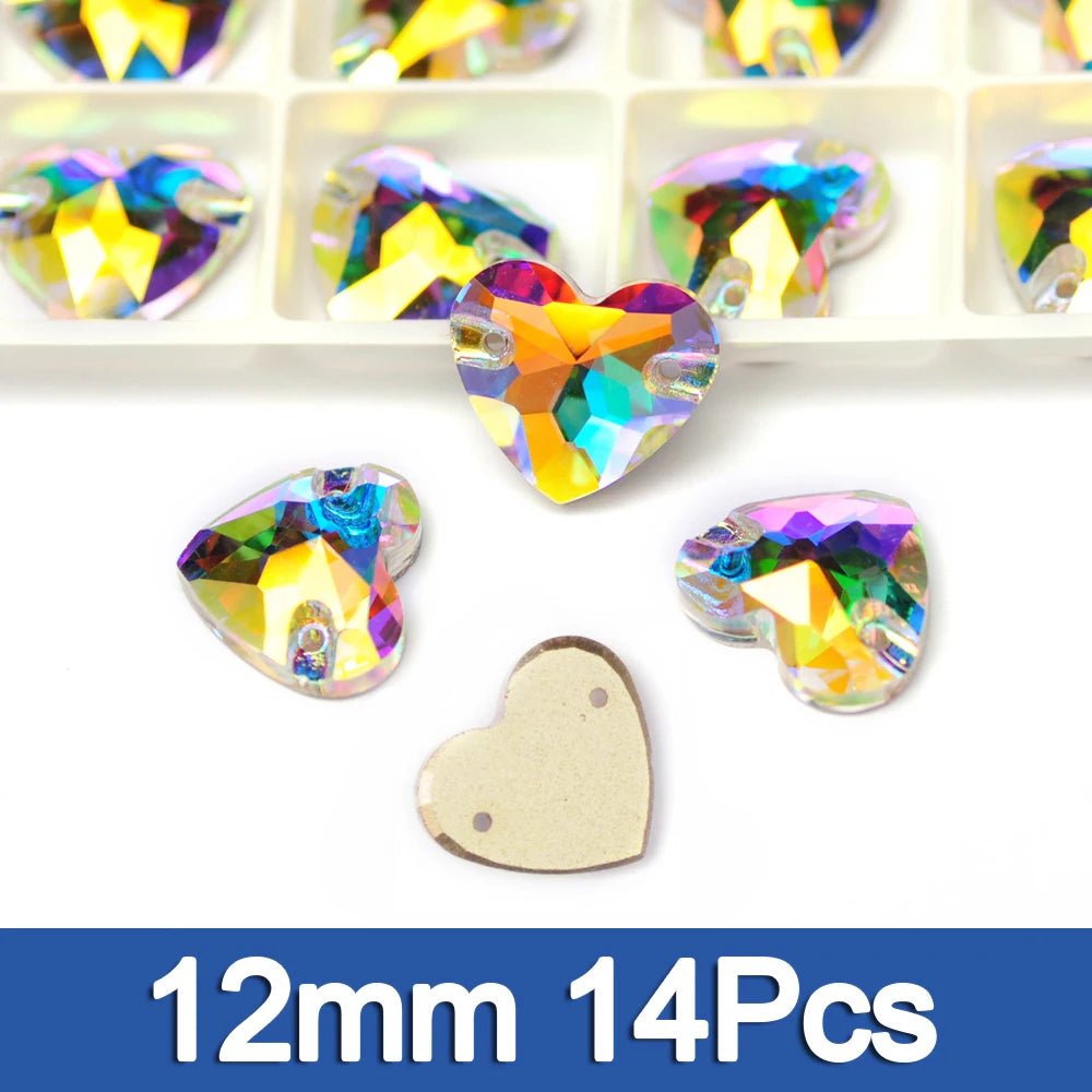 PUBRILEX Crystal AB Mix DIY Craft Supplies Needlework Sewing Gemstones Flatback Glass Strass Crystals Rhinestones For Clothing