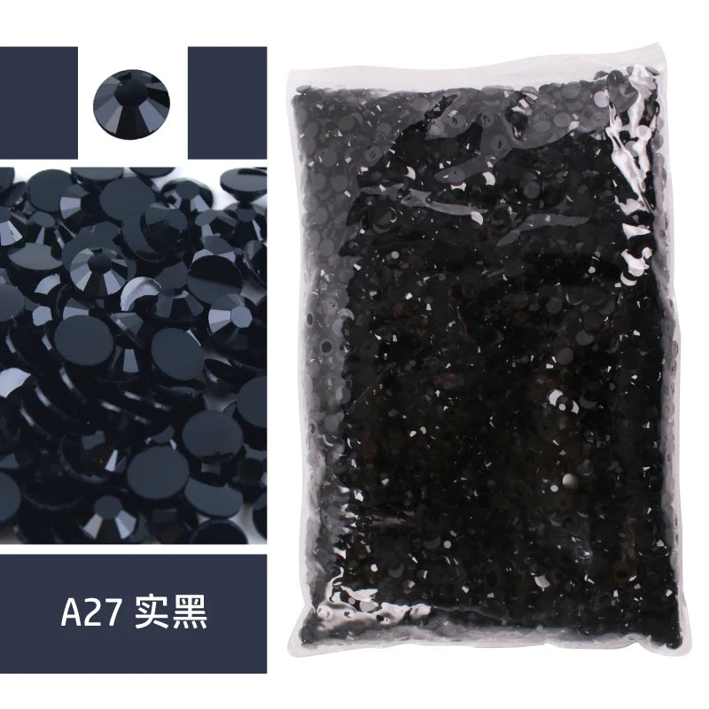 Big Package 2-6mm Resin Non Hot Fix Rhinestones Bulk Wholesale Flat Back Plastic Crystals Nail Diy Glitters Cтразы Stone