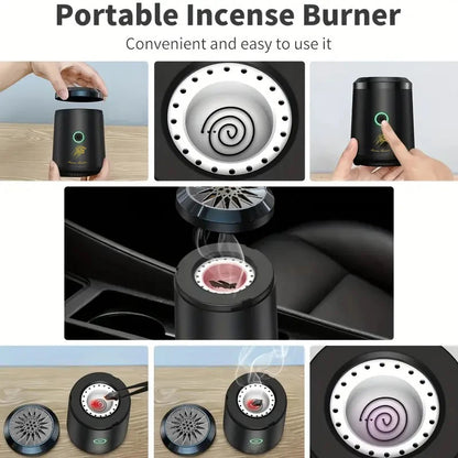USB charging spice burner, portable electric aromatherapy diffuser - a popular small electric incense burner