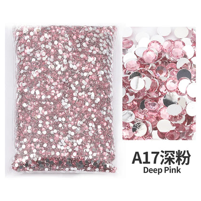Big Package 2-6mm Resin Non Hot Fix Rhinestones Bulk Wholesale Flat Back Plastic Crystals Nail Diy Glitters Cтразы Stone