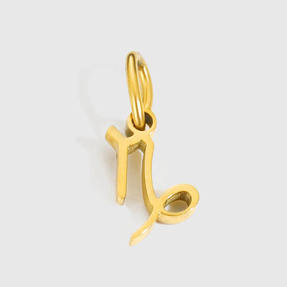 12 signes du zodiaque Pendentif Accessoires Collier Constellation en Acier Inoxydable Cadeau d'Anniversaire