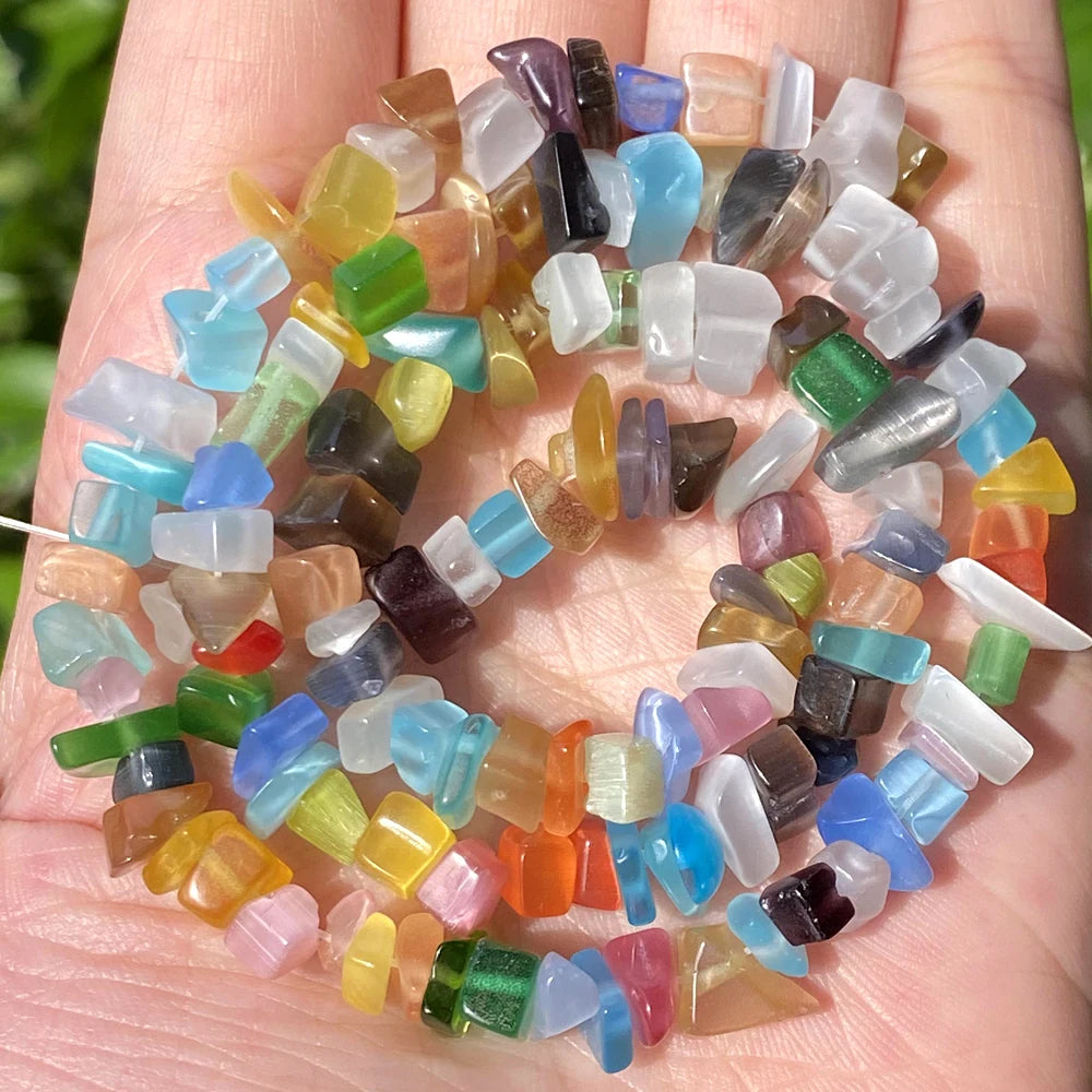Natural Chips Gravel Stone Irregular Green Fluorite Amethysts Garnet Beads For Jewelry Making DIY Bracelet Necklace Accessories