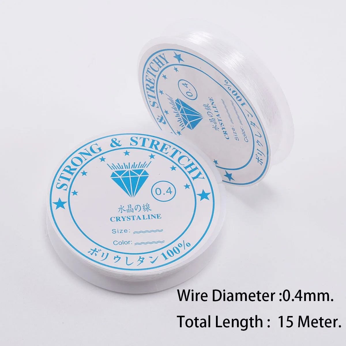 6 Rolls/1bag Elastic String for Bracelets Elastic Bracelet String Crystal String Stretch Bead Cord for DIY Jewelry Making