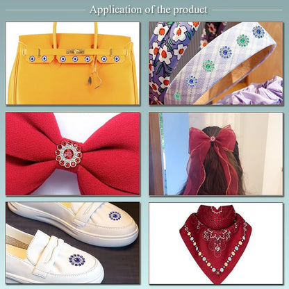 8mm-12mm Sunflower Sewing Claw Rhinestones Crystals Glass Beads Buttons Stones Sew On Rhinestone for Clothes Sewing Accessories