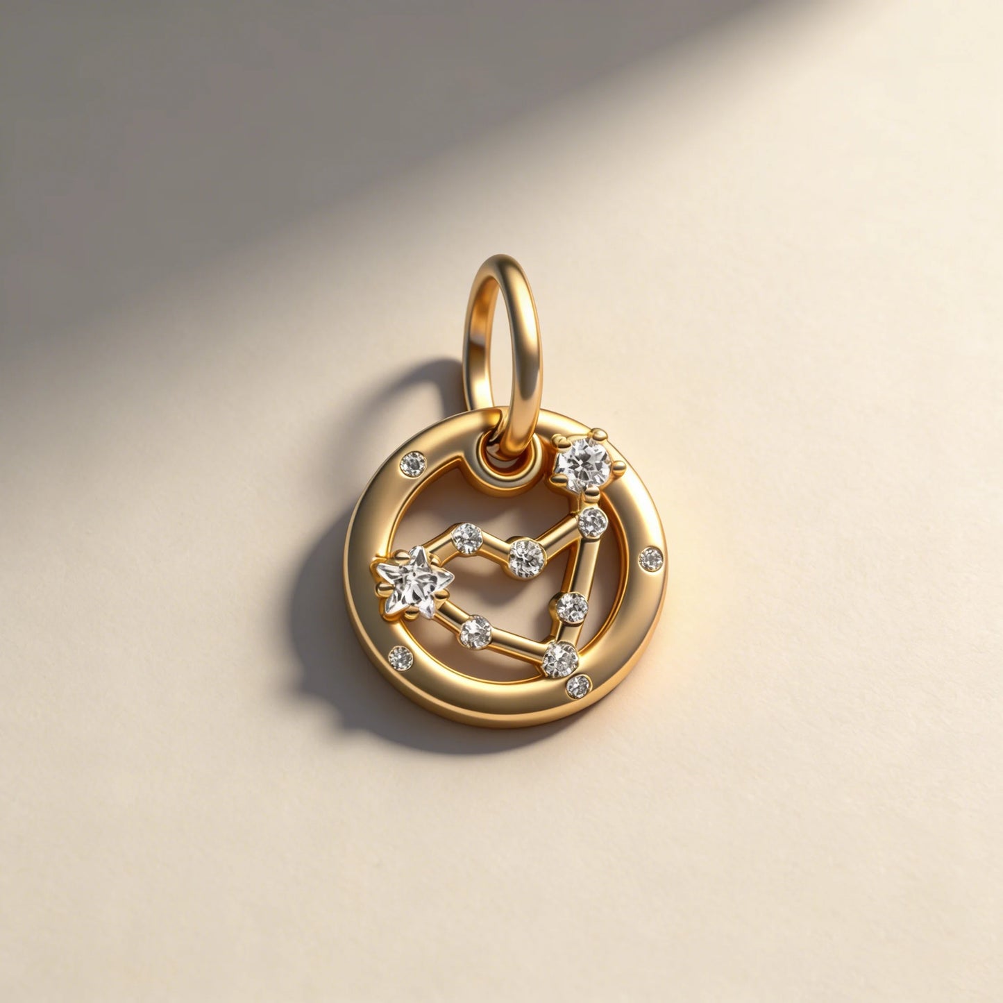 Hạt Charm Mạ Vàng Lấp Lánh 12 Cung Hoàng Đạo Mặt Dây Chuyền Hợp Vòng Tay Bạc Dạng Rắn, Vòng Cổ, Hạt Để Tự Làm Trang Sức Quà Tặng Nữ