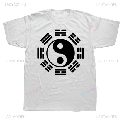 Ching Kungfu Art Chinese Yin Yang Tai Chi Tshirt Awesome Short Sleeve Gift T Shirt Causal Fashion Summer Style Vintage T-Shirt