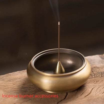 1 Pure Copper Incense Holder Used for Incense Sticks Coil Bottles Gourd-shaped Copper Incense Holder