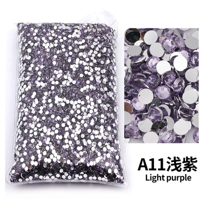 size 2mm,3mm,4mm,5mm,6mm Big Package Resin Non Hot Fix Rhinestones Bulk Wholesale Flat Crystals Nail Diy Glitters Cтразы Stone
