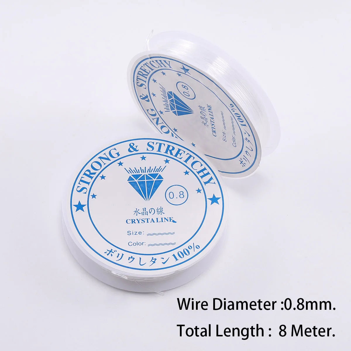 6 Rolls/1bag Elastic String for Bracelets Elastic Bracelet String Crystal String Stretch Bead Cord for DIY Jewelry Making