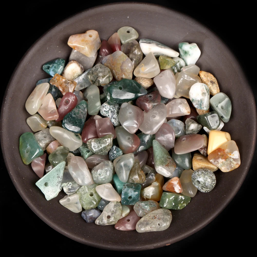 Natural Chips Gravel Stone Irregular Green Fluorite Amethysts Garnet Beads For Jewelry Making DIY Bracelet Necklace Accessories