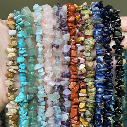Natural Chips Gravel Stone Irregular Green Fluorite Amethysts Garnet Beads For Jewelry Making DIY Bracelet Necklace Accessories