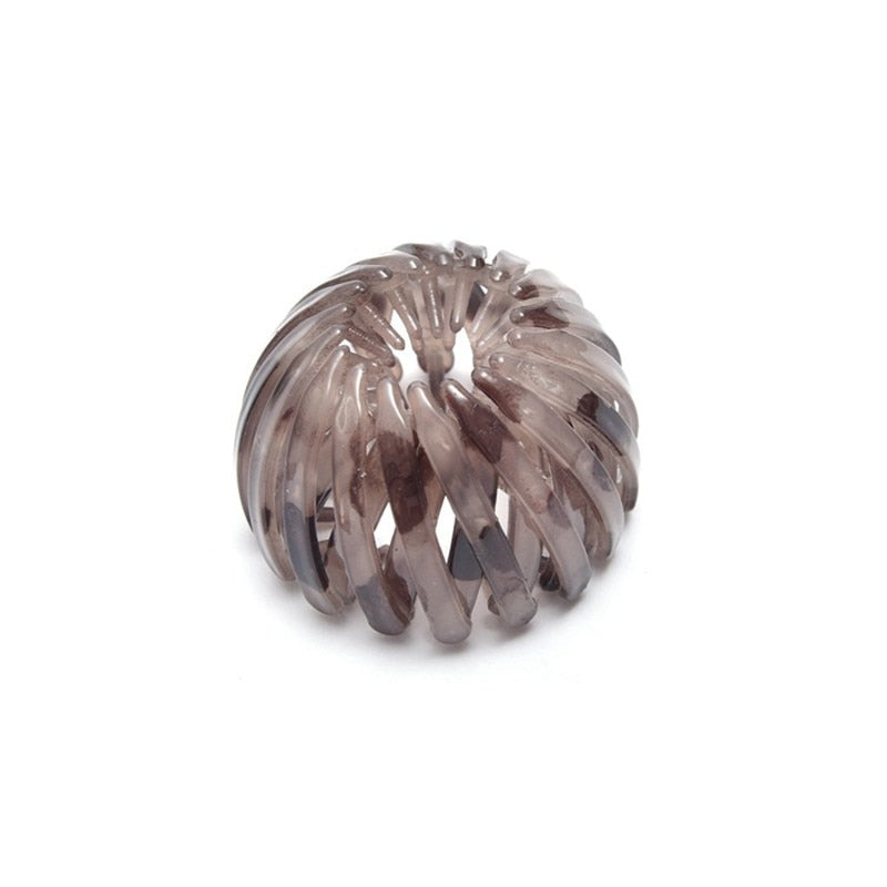 New Fashion Women Bun Hair Claw Horsetail Buckle Hair Clip Bird Nest Expanding Hair Accessories Female Ponytail Hair Accessories