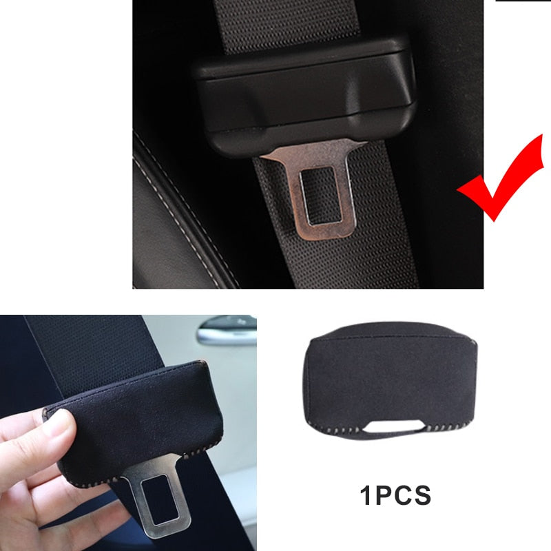 car accessories For tesla Model 3/y Car Seat Belt Buckle Clip Protector Car styling Safety belt buckle sleeve