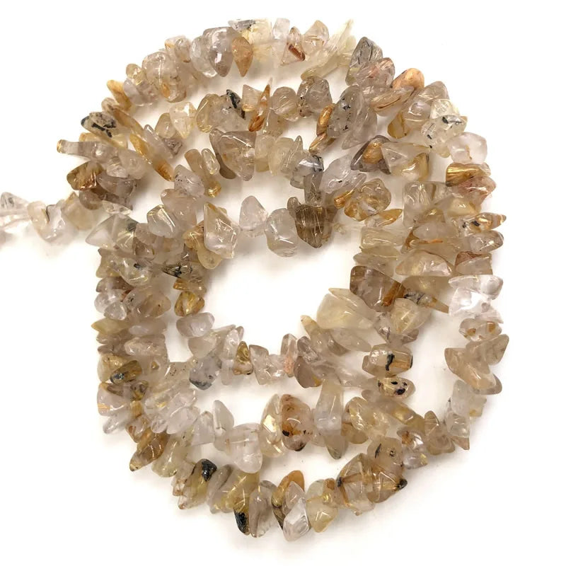 Natural Chips Stone Beads Irregular Gravel Crystal quartz Beads For Jewelry Making DIY Bracelet Necklace Accessories 16inches