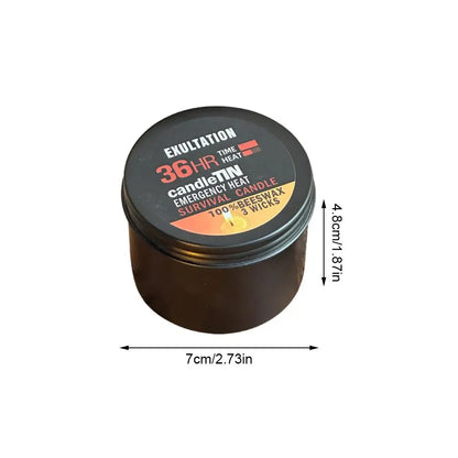 Nến Khẩn Cấp 36 Giờ 3 Bấc, Nến Sáp Ong Bền Lâu Hương Thơm Tựa Nến Sinh Tồn Cho Gia Đình Cắm Trại Câu Cá