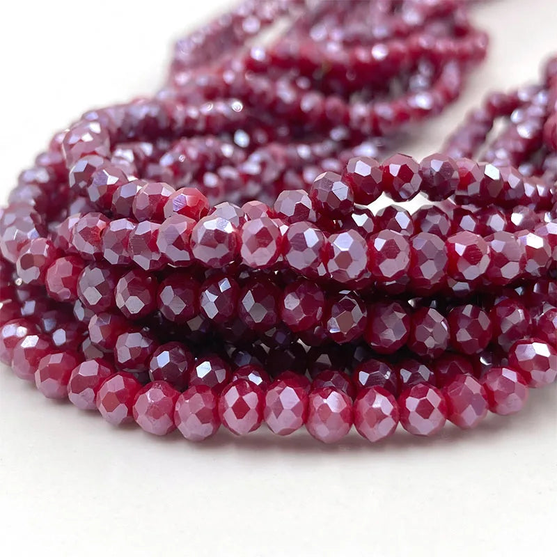 Colorful 2/3/4/6/8/10mm Austria Faceted Crystal Glass Beads For Jewelry Making DIY Accessories